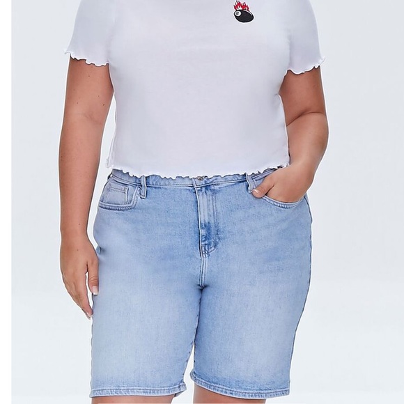 Denim Bermuda Shorts - Picture 2 of 5